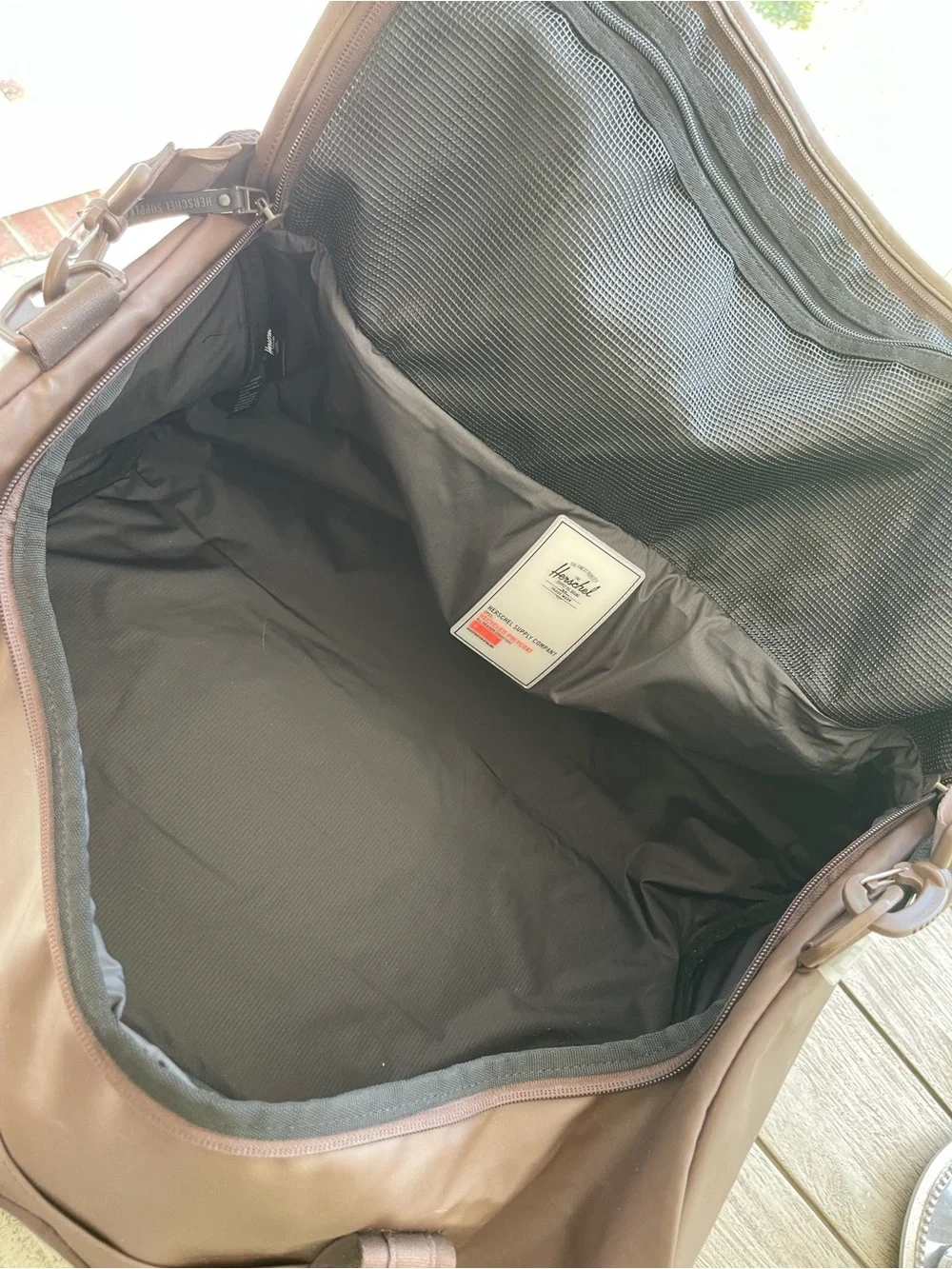 Herschel Supply Co Heritage Brown Travel 40 Liter Duffel Bag Unisex Style